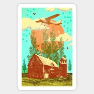 PLANE FARM Sticker